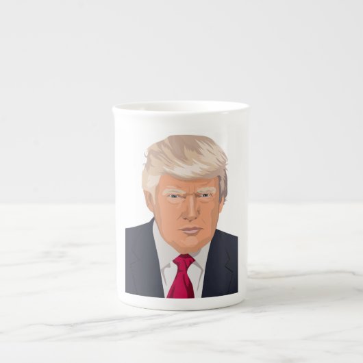 DONALD TRUMP PORSELEIN KOP (Voorkant)