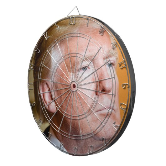 Donald Trump Portrait Dartbord (Voorkant Rechts)