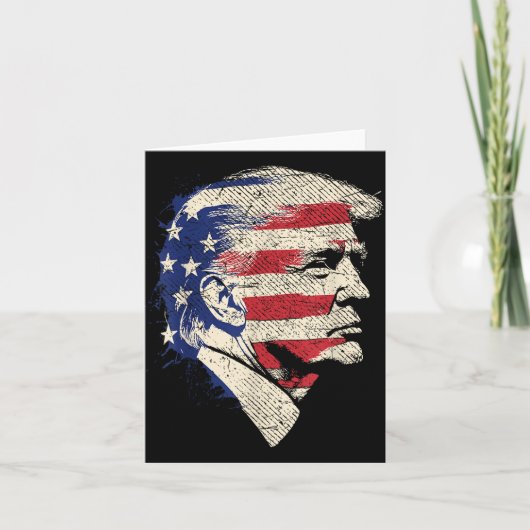 Donald Trump Portrait Kaart (Voorkant)