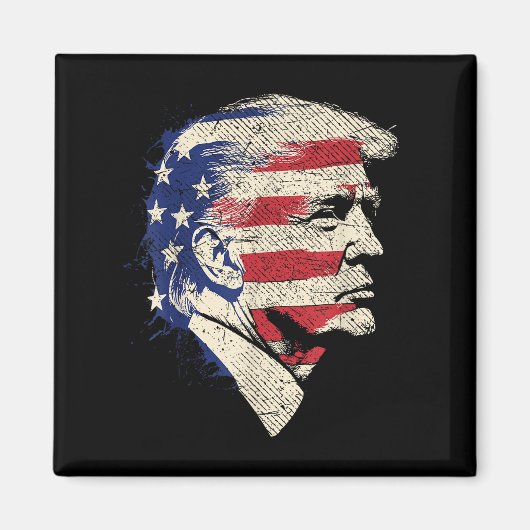 Donald Trump Portrait Magneet (Voorkant)