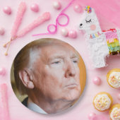 Donald Trump Portrait Papieren Bordje (Feest)