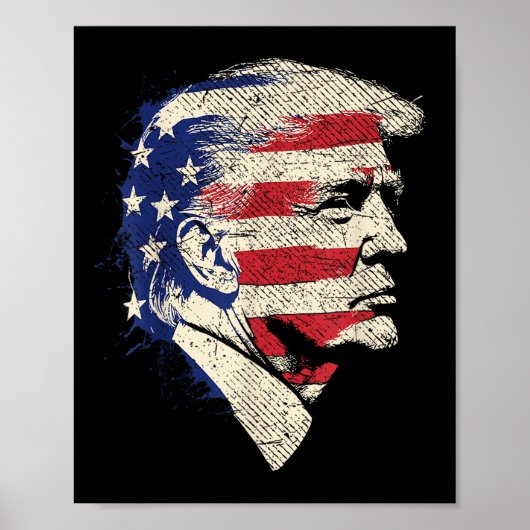Donald Trump Portrait Poster (Voorkant)