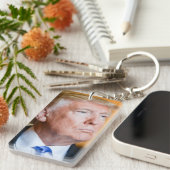 Donald Trump Portrait Sleutelhanger (Voorkant Rechts)