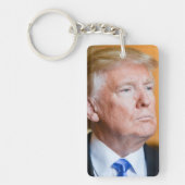 Donald Trump Portrait Sleutelhanger (Voorkant)