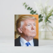Donald Trump-portret Briefkaart (Staand voorkant)