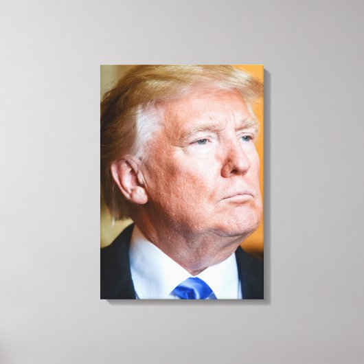 Donald Trump Portret Canvas Afdruk (Voorkant)