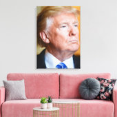 Donald Trump Portret Canvas Afdruk (Insitu (Woonkamer))