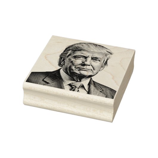 DONALD TRUMP PORTRET RUBBEREN STEMPEL (Stempel)