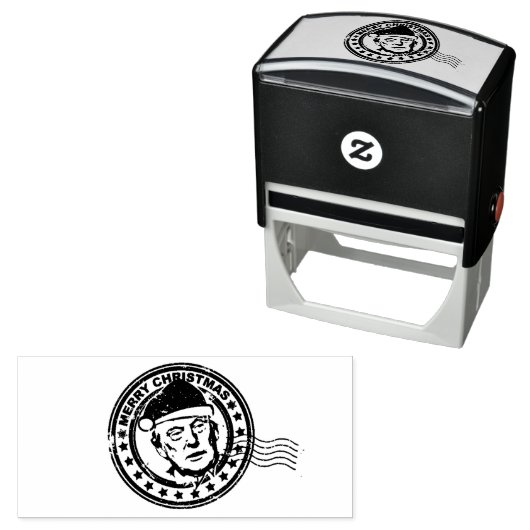 Donald Trump Postal Mail Art Zelfinktende Stempel (In situ)