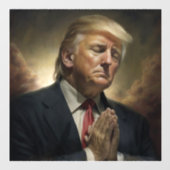 Donald Trump Pray for America Raamsticker (Vel)