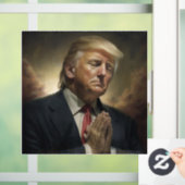 Donald Trump Pray for America Raamsticker (Huis)