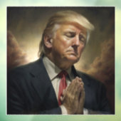 Donald Trump Pray for America Raamsticker (Vel 3)