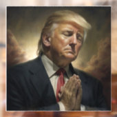 Donald Trump Pray for America Raamsticker (Vel 2)