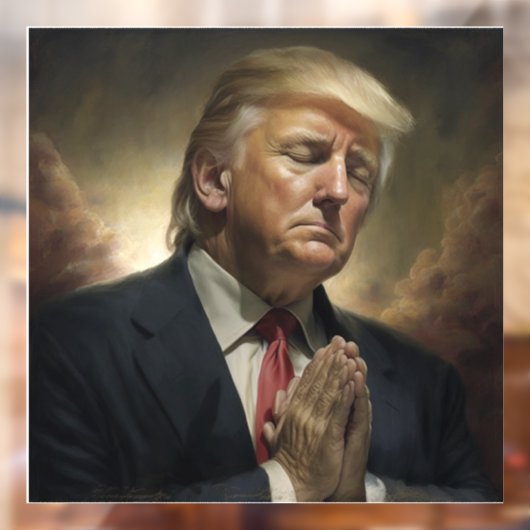 Donald Trump Pray for America Raamsticker (Vel 2)