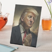 Donald Trump Pray for America Reclamebord Met Voetstuk (Insitu)