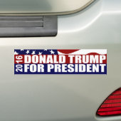DONALD TRUMP President 2016 Bumpersticker (Op auto)