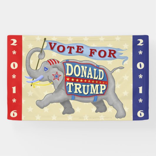 Donald Trump President 2016 Republican Elephant Spandoek (Horizontaal)