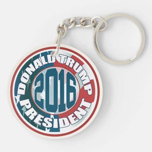Donald Trump President 2016 Sleutelhanger (Achterkant)
