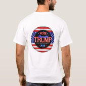 Donald Trump President 2016 T-shirt (Achterkant)