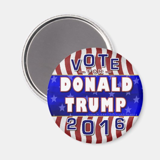 Donald Trump President 2016 Verkiezing Republikein Magneet (Voorkant / Achterkant)