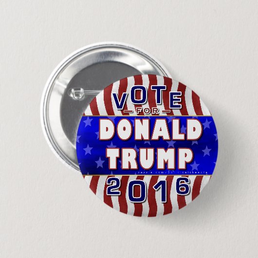 Donald Trump President 2016 Verkiezing Republikein Ronde Button 5,7 Cm (Voorkant /achterkant)