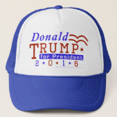 Donald Trump President 2016 Verkiezing Republikein Trucker Pet (Voorkant)