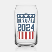 Donald Trump President 2024 Blikvorm Glas (Voorkant)
