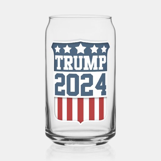 Donald Trump President 2024 Blikvorm Glas (Voorkant)