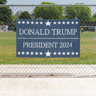 Donald Trump President 2024 Bold Blue Spandoek