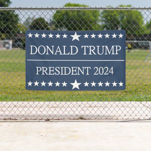Donald Trump President 2024 Bold Blue Spandoek (Insitu)