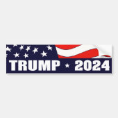 Donald Trump President 2024 Bumpersticker (Voorkant)