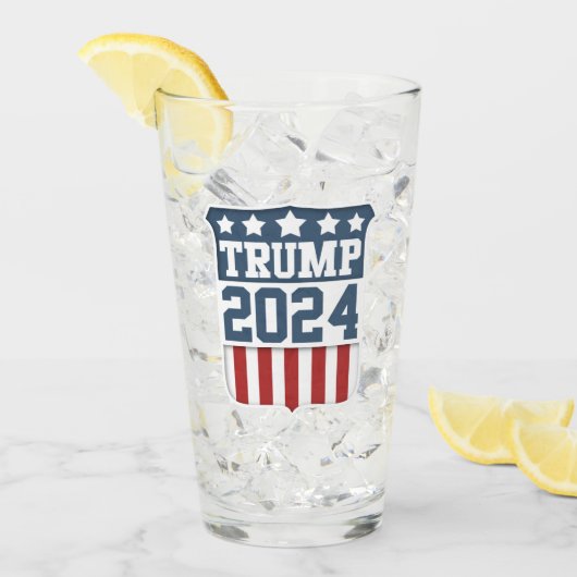 Donald Trump President 2024 Glas (Voorkant ijs)