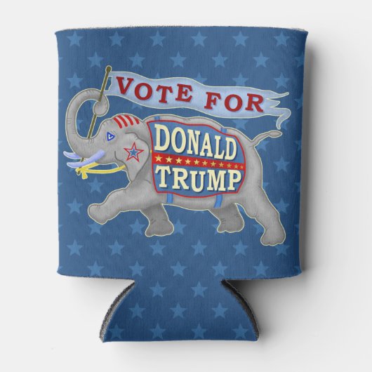 Donald Trump President 2024 Republikeinse olifant Blikjeskoeler (Voorkant)