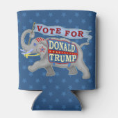 Donald Trump President 2024 Republikeinse olifant Blikjeskoeler (Achterkant)