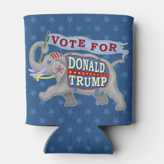 Donald Trump President 2024 Republikeinse olifant Blikjeskoeler (Achterkant)