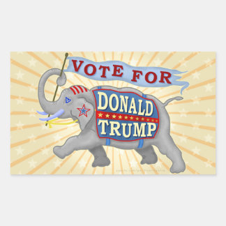 Donald Trump President 2024 Republikeinse olifant Rechthoekige Sticker