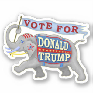 Donald Trump President 2024 Republikeinse olifant Sticker