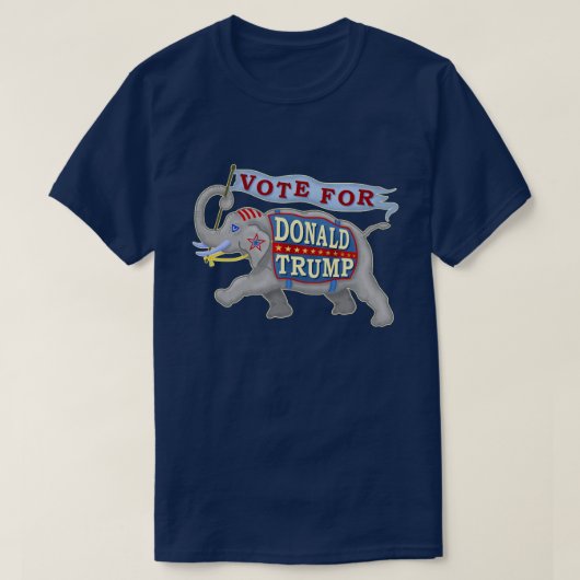 Donald Trump President 2024 Republikeinse olifant T-shirt (Design voorkant)