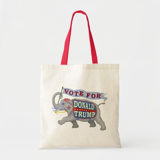 Donald Trump President 2024 Republikeinse olifant Tote Bag (Voorkant)