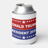 Donald Trump President 2024 rood wit en blauw Blikjeskoeler (Blikje Voorkant)