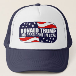 Donald Trump President 2024 Trucker Pet