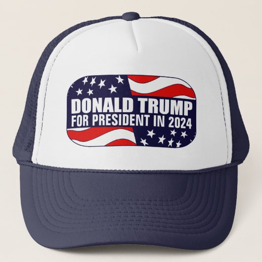 Donald Trump President 2024 Trucker Pet (Voorkant)