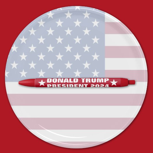 Donald Trump President 2024 Zwarte Inkt Pen