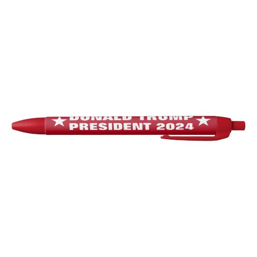 Donald Trump President 2024 Zwarte Inkt Pen (Bodem)