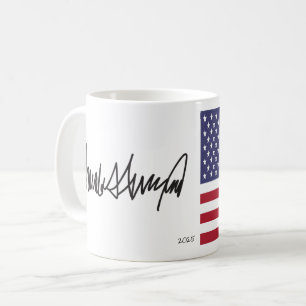 Donald Trump President 2025 Autograph Koffiemok
