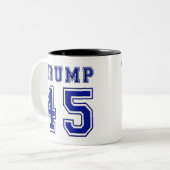 Donald Trump President Blue White Coffee Cup Mok (Voorkant links)