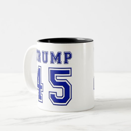Donald Trump President Blue White Coffee Cup Mok (Voorkant links)