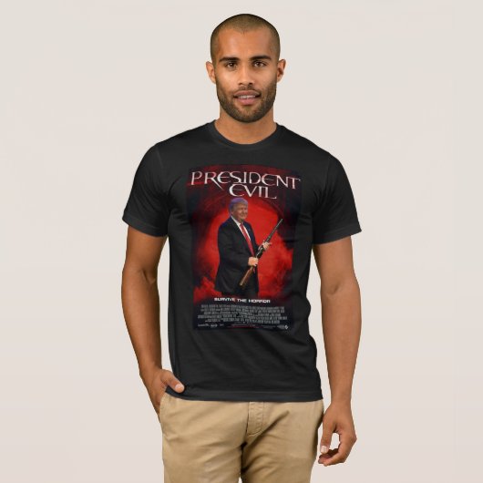 Donald Trump President Evil T-shirt (Voorkant volledig)