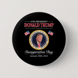 Donald Trump President gedenkwaardige viering Dona Ronde Button 5,7 Cm