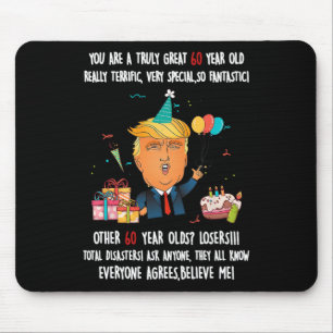 Donald Trump President Grappig 60ste Verjaardag Tr Muismat